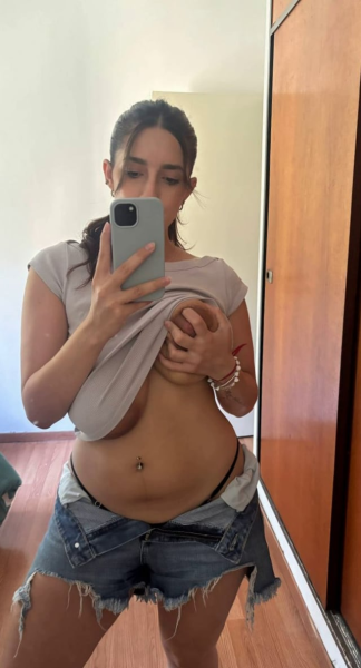 Cute younger Latina wife huge natural tits and big booty selfies asking if other guys would fuck her